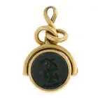 Bloodstone & sardonyx swivel fob