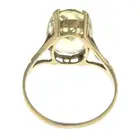 9ct gold quartz single-stone ring