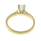 18ct gold rectangular-shape diamond ring