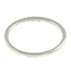 Platinum diamond half eternity ring