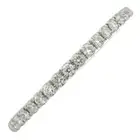 Platinum diamond half eternity ring