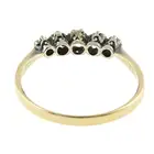 Old-cut diamond five-stone ring