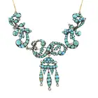 Turquoise & split pearl necklace