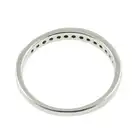 Platinum diamond half eternity ring
