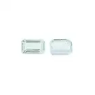 Two rectangular-shape aquamarines, 9.94ct