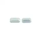 Two rectangular-shape aquamarines, 9.94ct