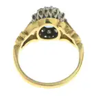 Sapphire & diamond cluster ring