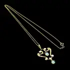 9ct gold opal & split pearl pendant, with chain