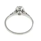 Diamond single-stone ring