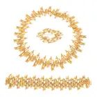 Mid 20th c. textured costume jewellery suite