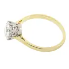 Diamond single-stone ring