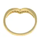 18ct gold diamond shaped band ring