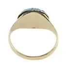 Early 20th century 9ct gold turquoise cluster ring