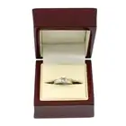 18ct gold diamond single-stone ring