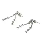 18ct gold diamond articulated drop earrings