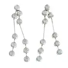 18ct gold diamond articulated drop earrings