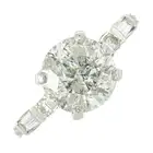 18ct gold diamond single-stone ring