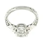 18ct gold diamond single-stone ring