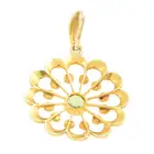 Peridot & split pearl pendant Murrle Bennett & Co.