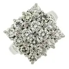 18ct gold diamond cluster ring