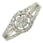 Diamond cluster dress ring