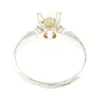 Cultured pearl single-stone ring