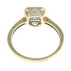 9ct gold diamond cluster dress ring
