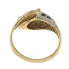 9ct gold sapphire, emerald & diamond panther ring