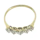 Mid 20th century diamond five-stone ring