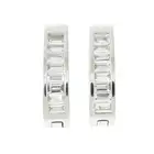 Diamond hoop earrings