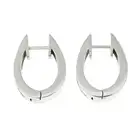 Diamond hoop earrings