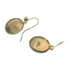 9ct gold amethyst single-stone drop earrings