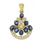 Sapphire & diamond pendant