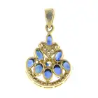 Sapphire & diamond pendant