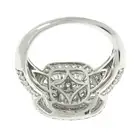 9ct gold diamond cluster dress ring
