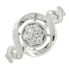 Diamond cluster dress ring