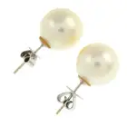 Cultured pearl single-stone stud earrings