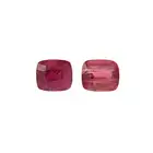 Two rectangular-shape rubellites, 5.49ct