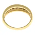18ct gold diamond band ring