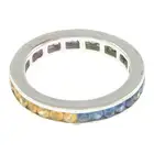 18ct gold vari-hue sapphire ring