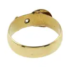 Early 20th century 18ct gold diamond buckle ring
