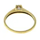 9ct gold 'brown' diamond single-stone ring