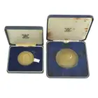 Charles Dickens, Centenary of death 1970, silver-gilt medals (2)