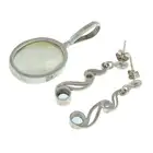 Topaz drop earrings & labradorite pendant