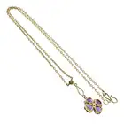 Early 20th century amethyst & cultured pearl necklace