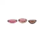 Three vari-shape purple tourmalines, 5.98ct