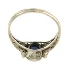 Sapphire & diamond dress ring