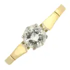 18ct gold diamond single-stone ring
