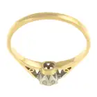 18ct gold diamond single-stone ring