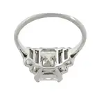 Diamond single-stone ring